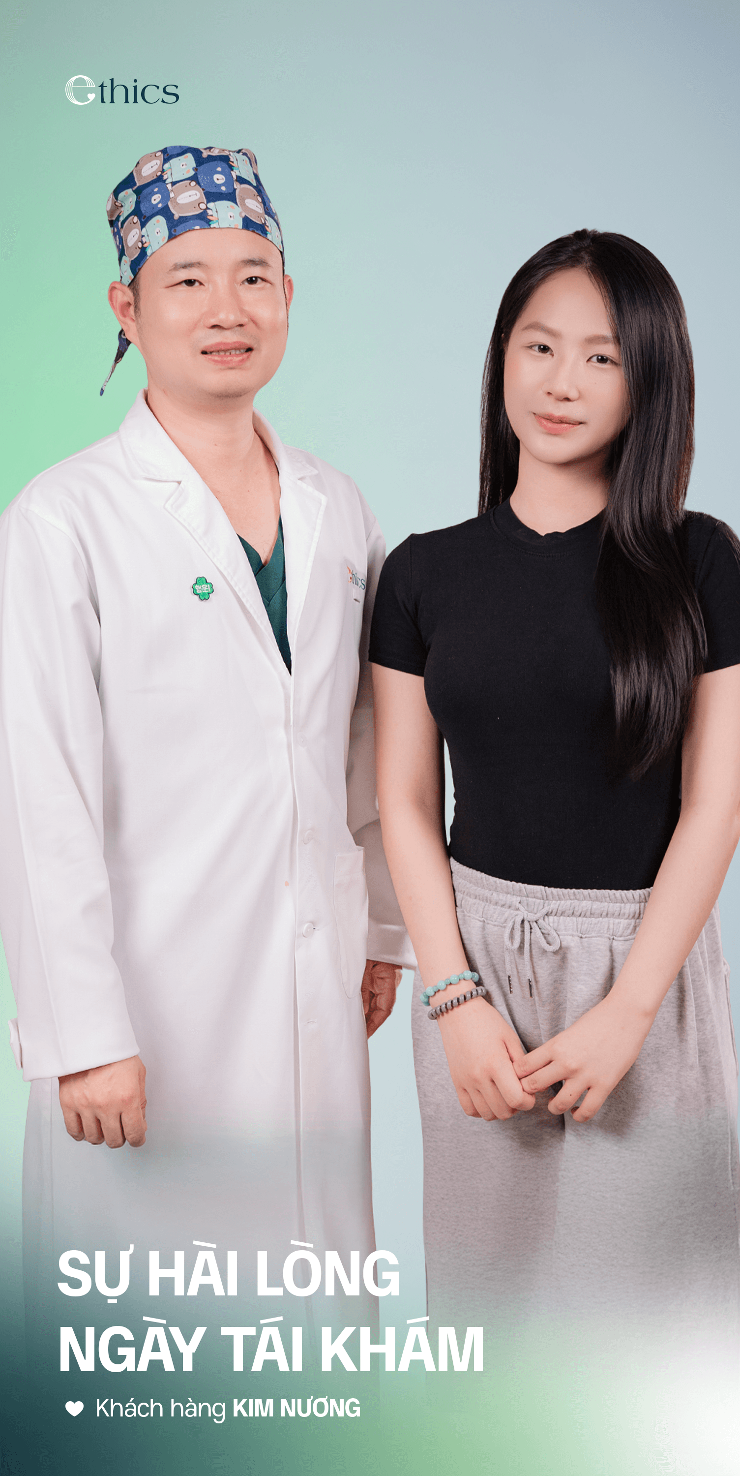SỰ HÀI LÒNG NGÀY TÁI KHÁM - KHÁCH HÀNG KIM NƯƠNG